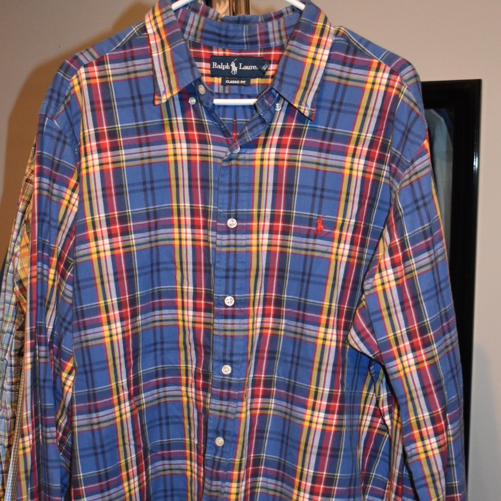 Men's Size XL Ralph Lauren Long-Sleeve Button-Down Shirt